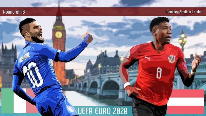 Euro 2021- Dự đoán vòng 1/8: Italia vs Áo, Wales vs Đan Mạch 2