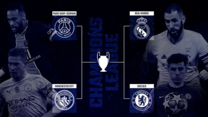 Cúp C1 châu Âu bán kết: Real Madrid vs Chelsea, PSG vs Man City